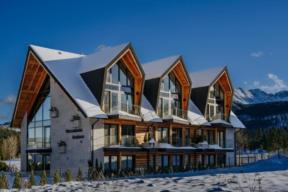 Property building, Winter, Mountain view