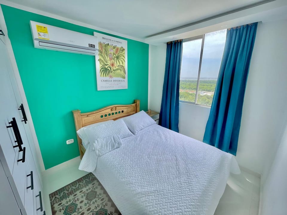Bed, View (from property/room), Bedroom, City view, wardrobe