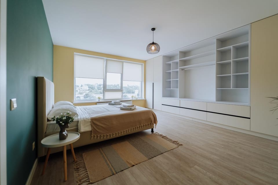 Bed, Photo of the whole room, Bedroom, wardrobe