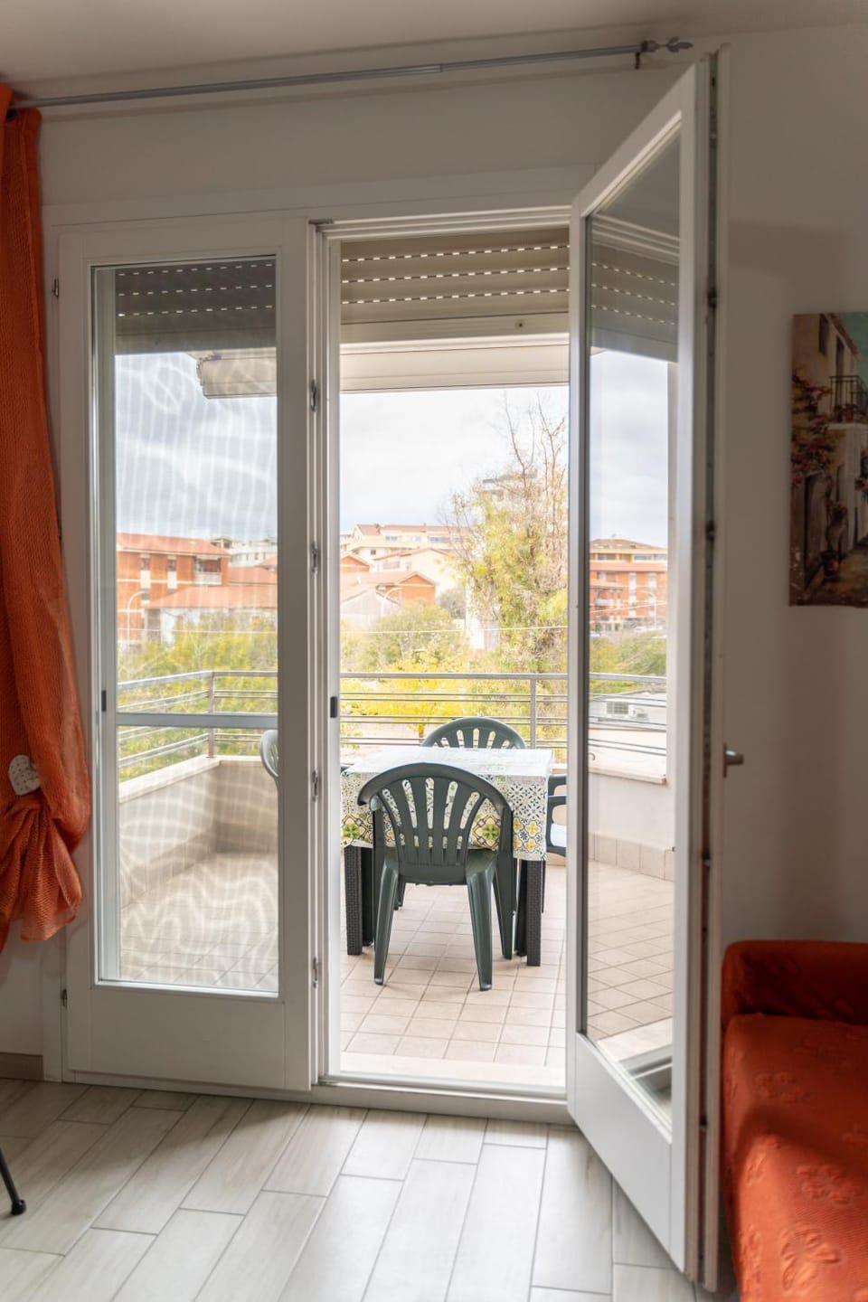 Day, View (from property/room), Balcony/Terrace, Living room, Seating area, Dining area