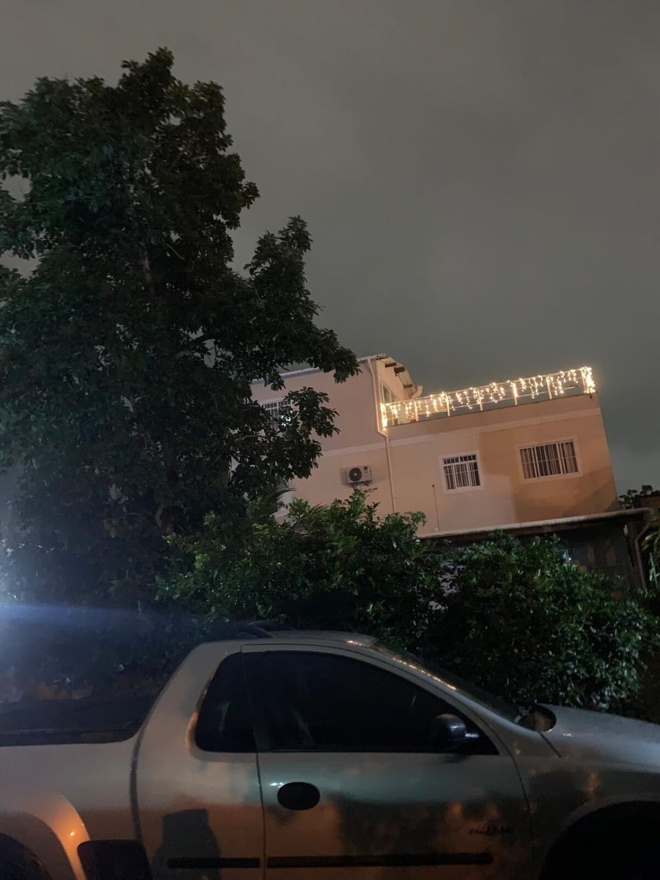 Property building, Night, Parking