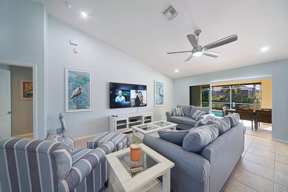 Air hockey, hot tub & saltwater pool. Great for families! Villa Addison - SWFL Rentals Villa in Cape Coral