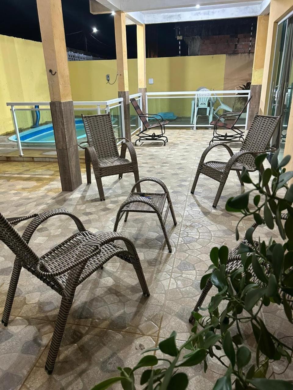 Patio, Pool view