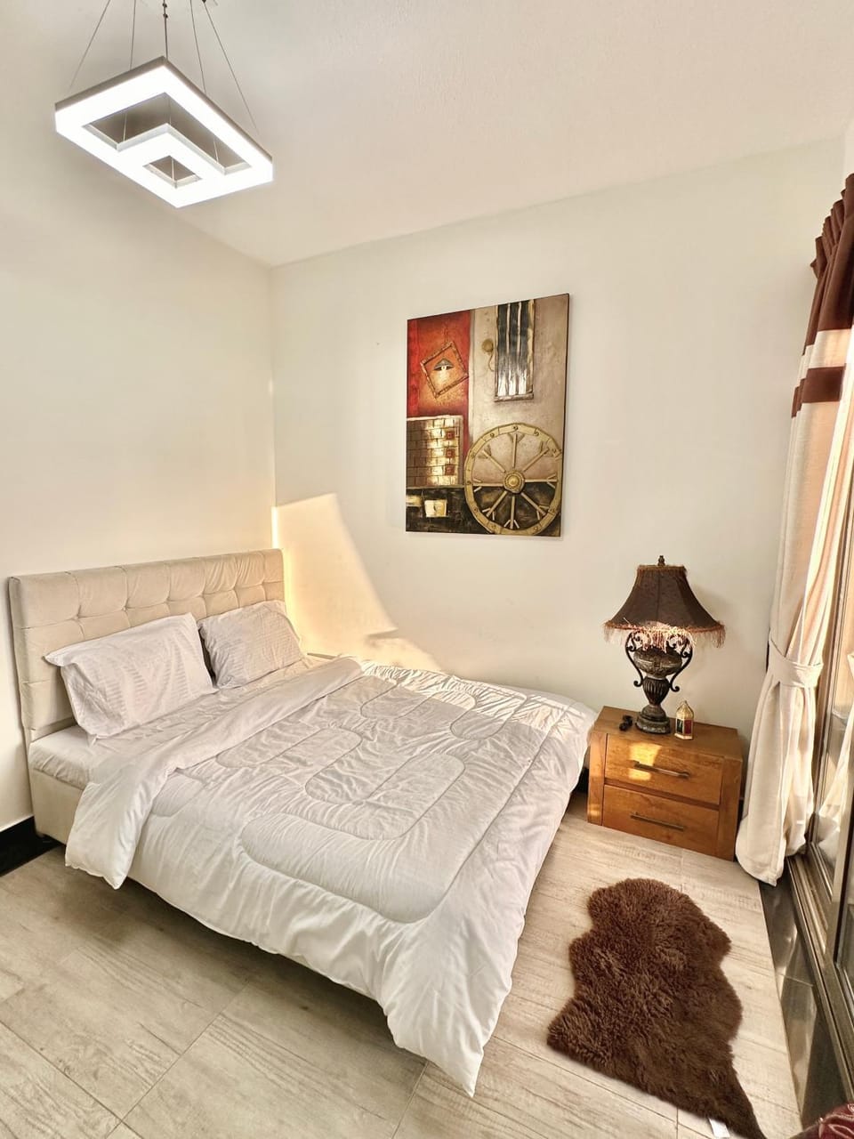 Bed, View (from property/room), View (from property/room), Living room, air conditioner, air conditioner