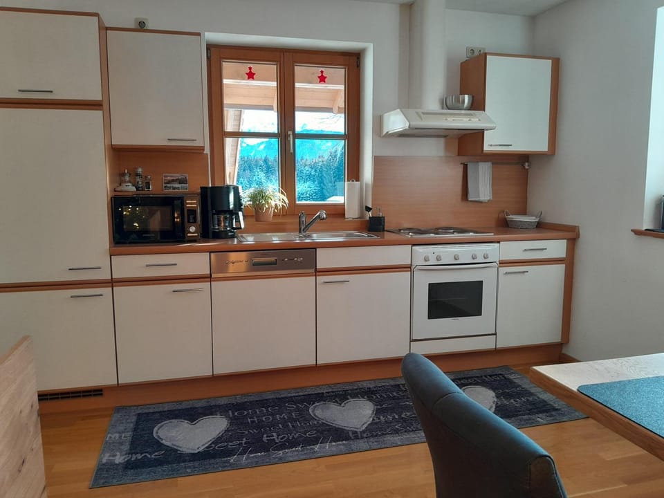 Kitchen or kitchenette, oven, stove