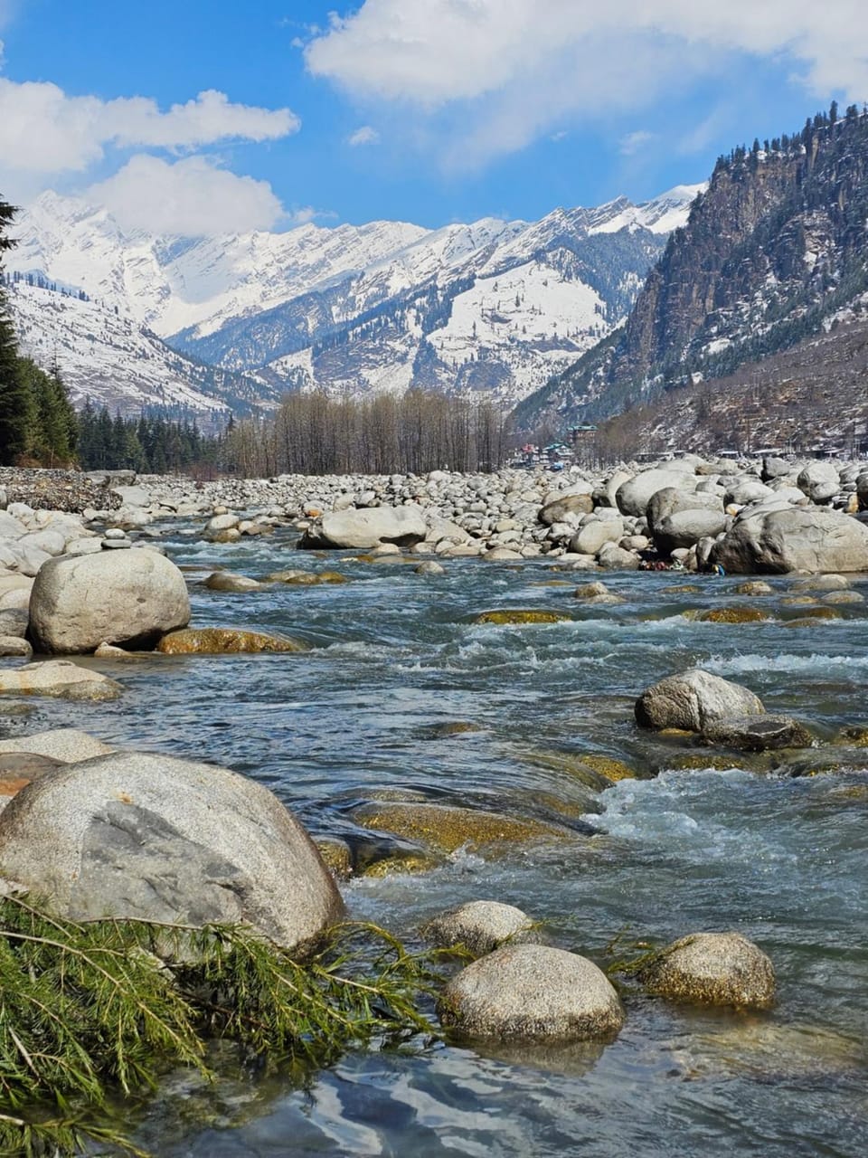 Day, Natural landscape, Lake view, Mountain view, River view