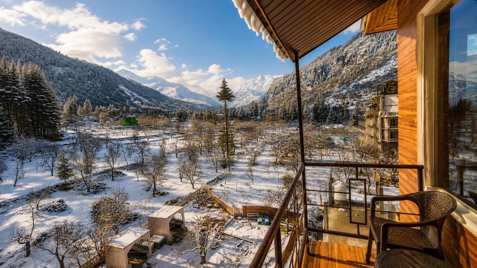 Day, Winter, View (from property/room), Balcony/Terrace, Mountain view