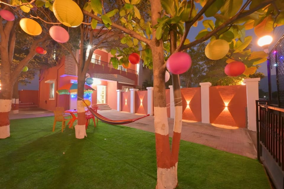 Night, Garden, Garden view