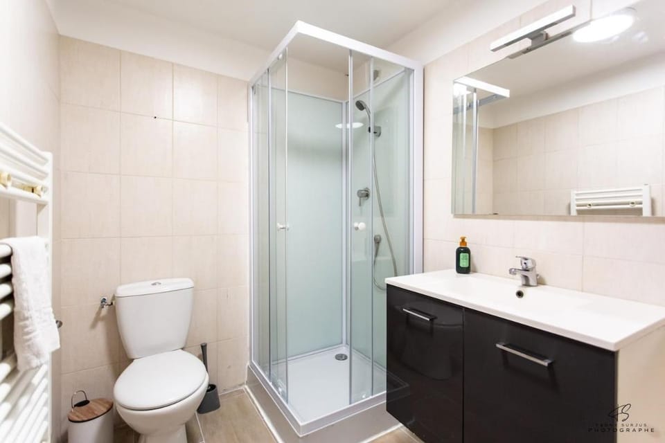 Shower, Toilet, Bathroom, towels