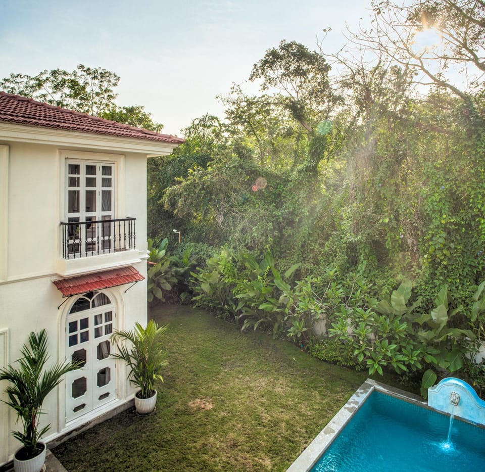 Property building, Garden view