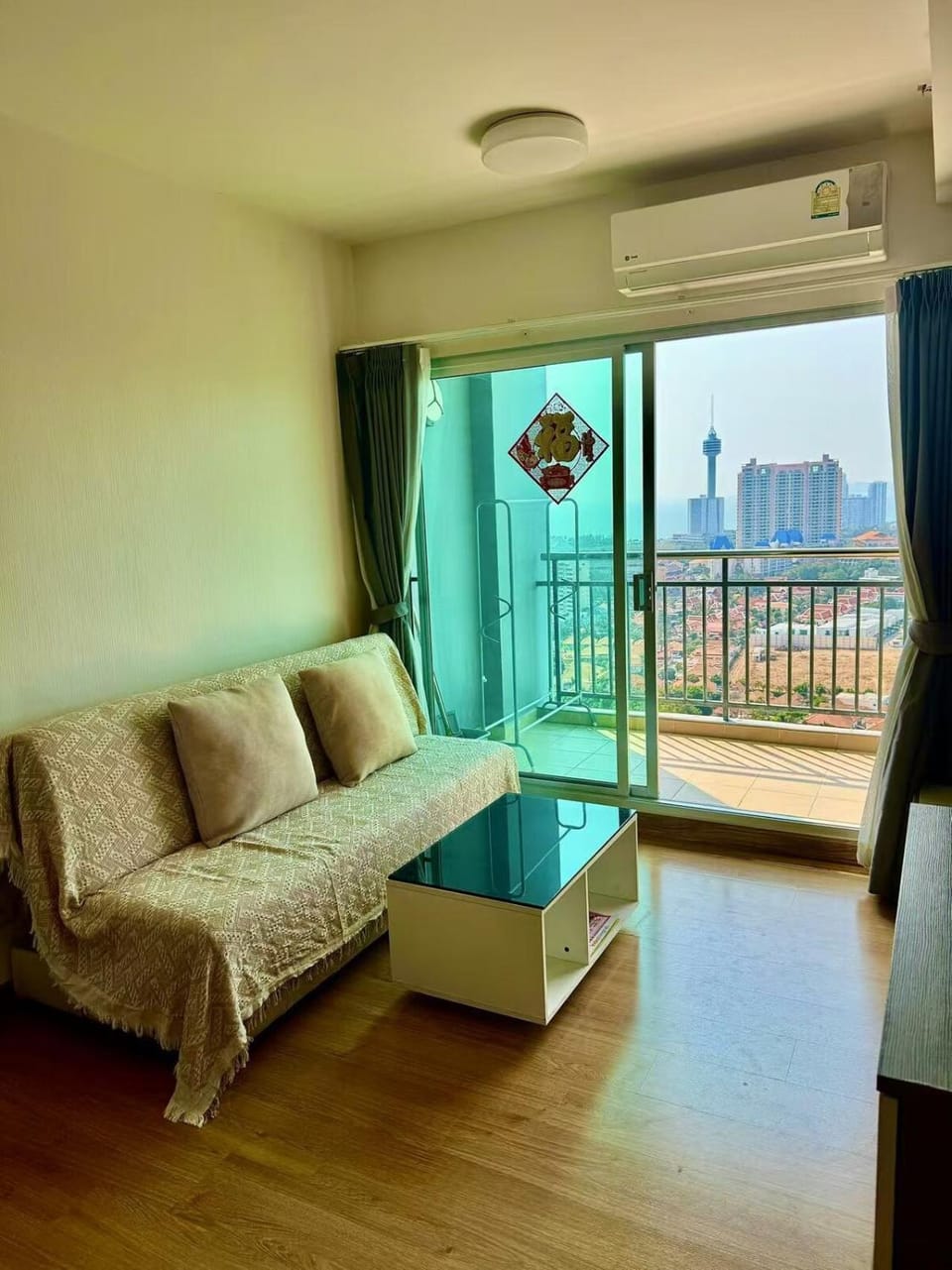 Living room, air conditioner