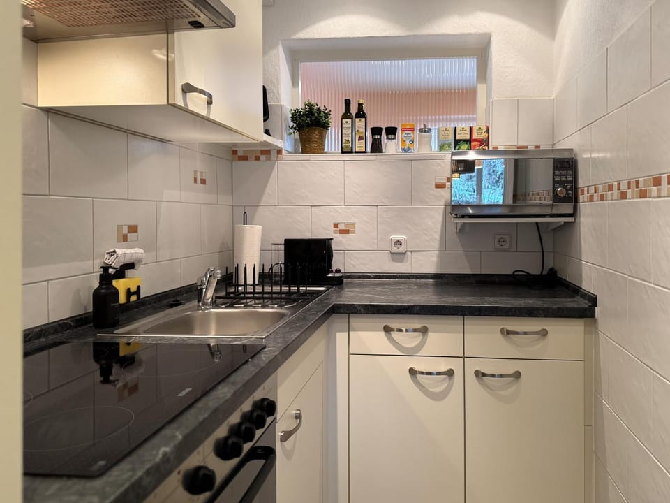 Coffee/tea facilities, Kitchen or kitchenette, microwave, pet friendly, stove, toaster, washing machine