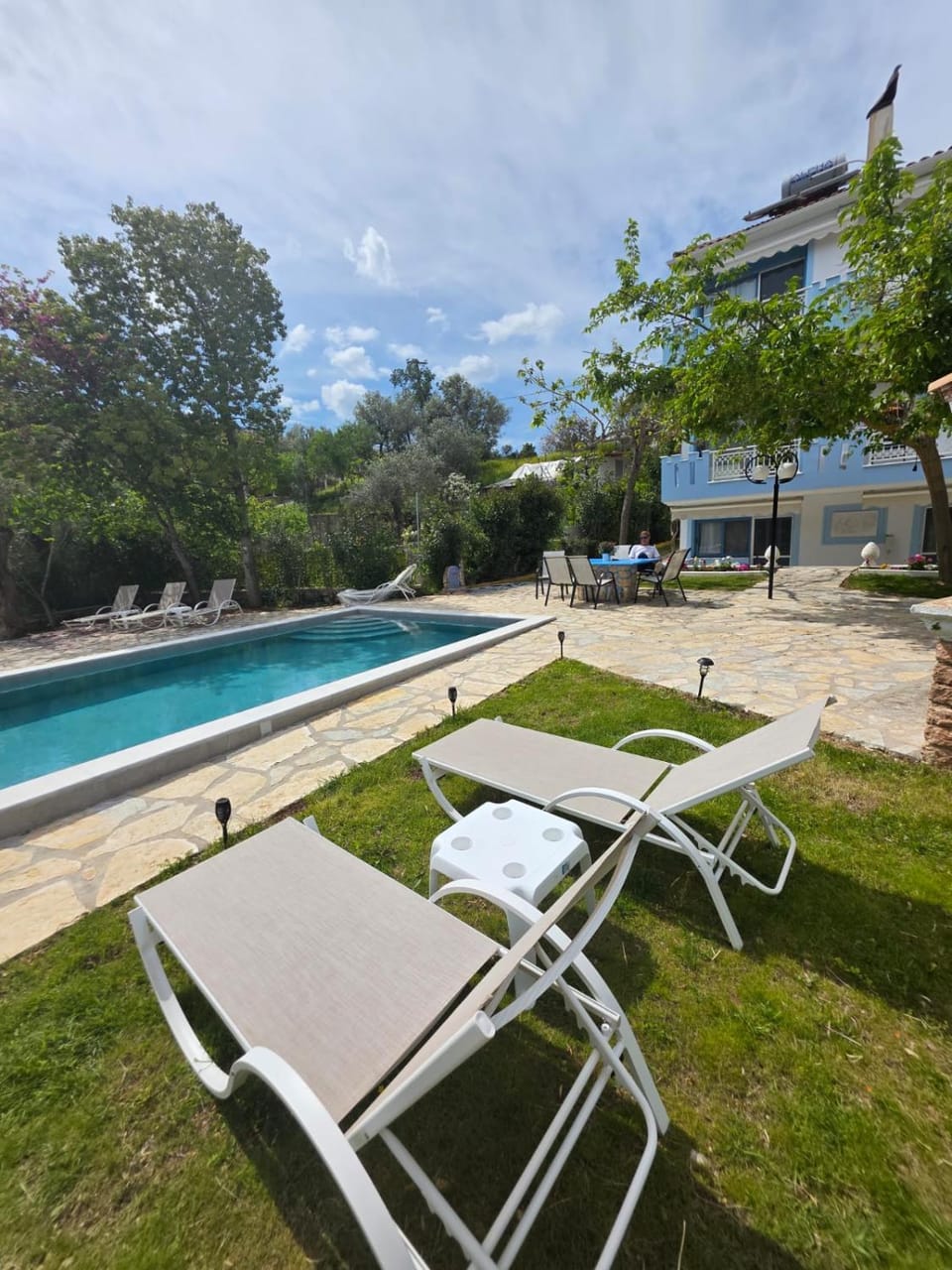 Spring, Day, Garden, Garden view, Pool view, Swimming pool, sunbed