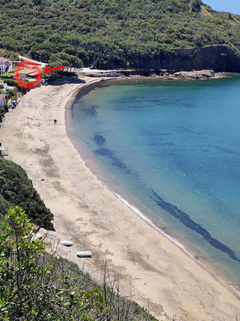 Property building, Natural landscape, Bird's eye view, Beach, Sea view