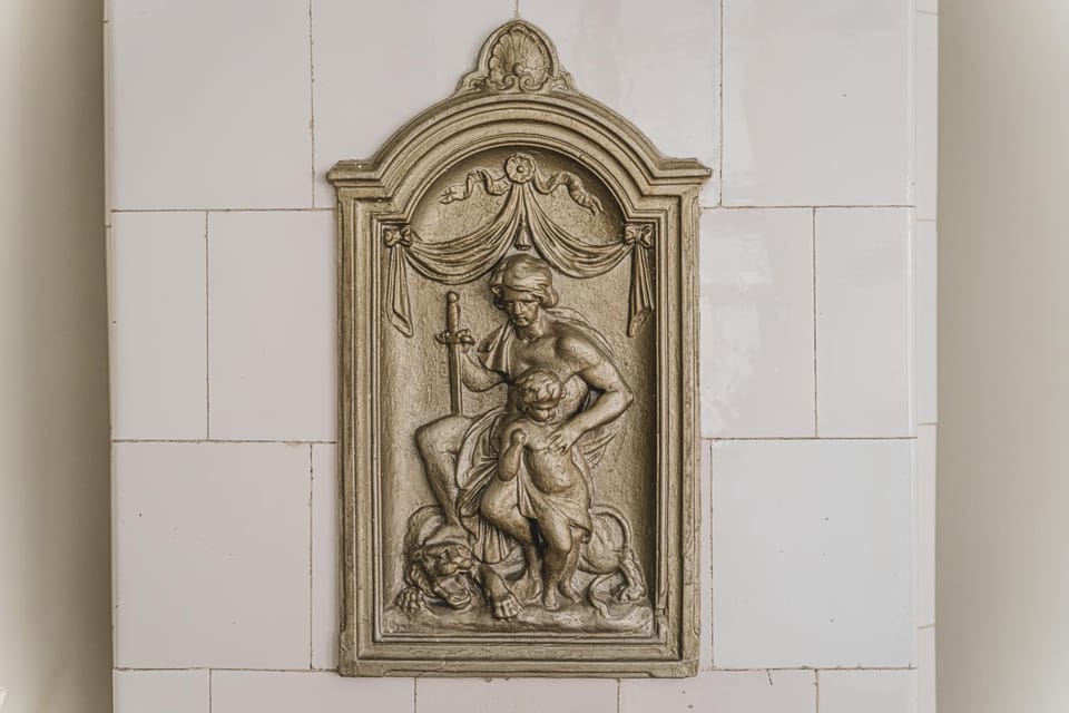 Decorative detail, fireplace