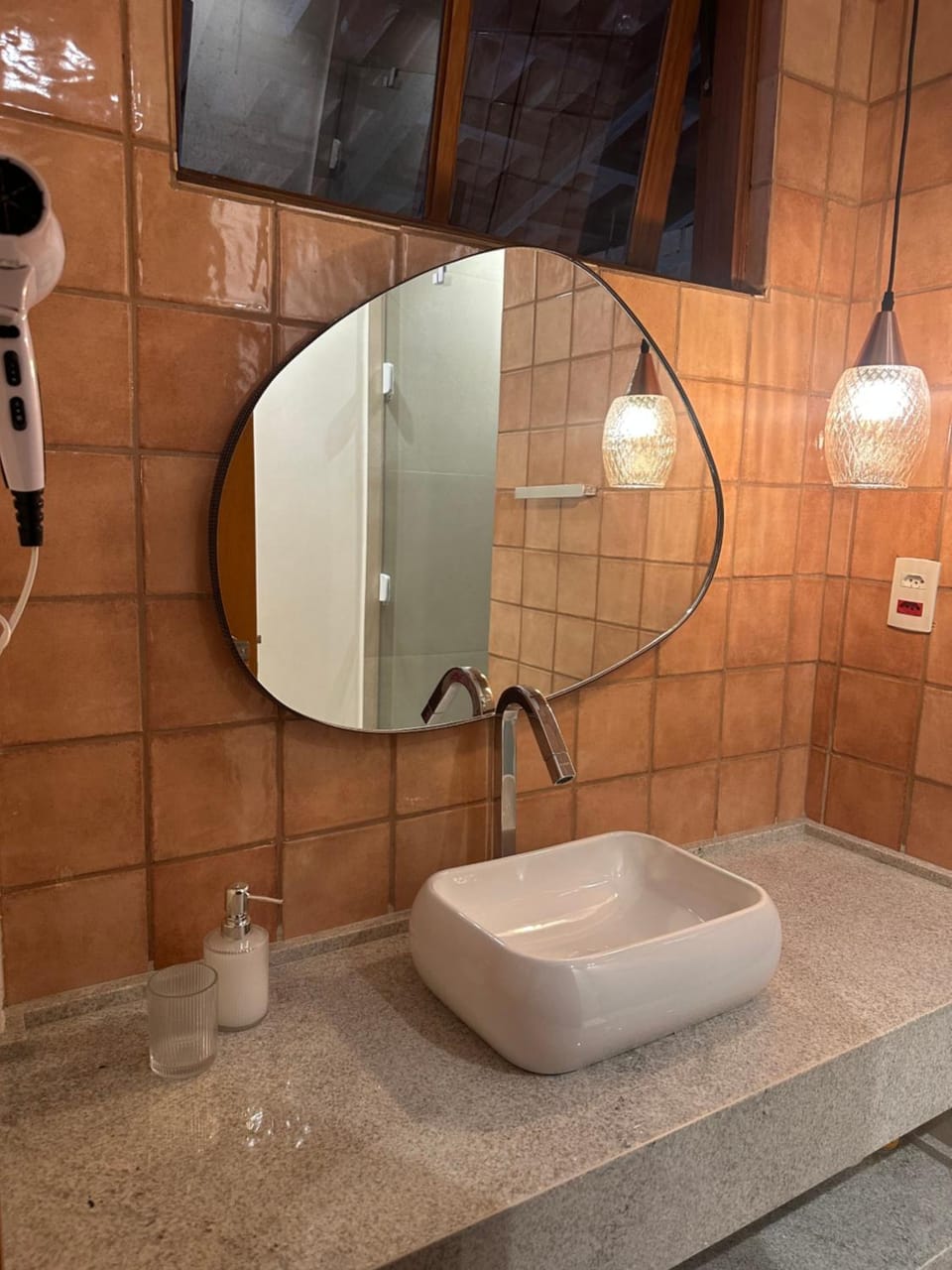 Shower, Toilet, Bathroom, hair dryier