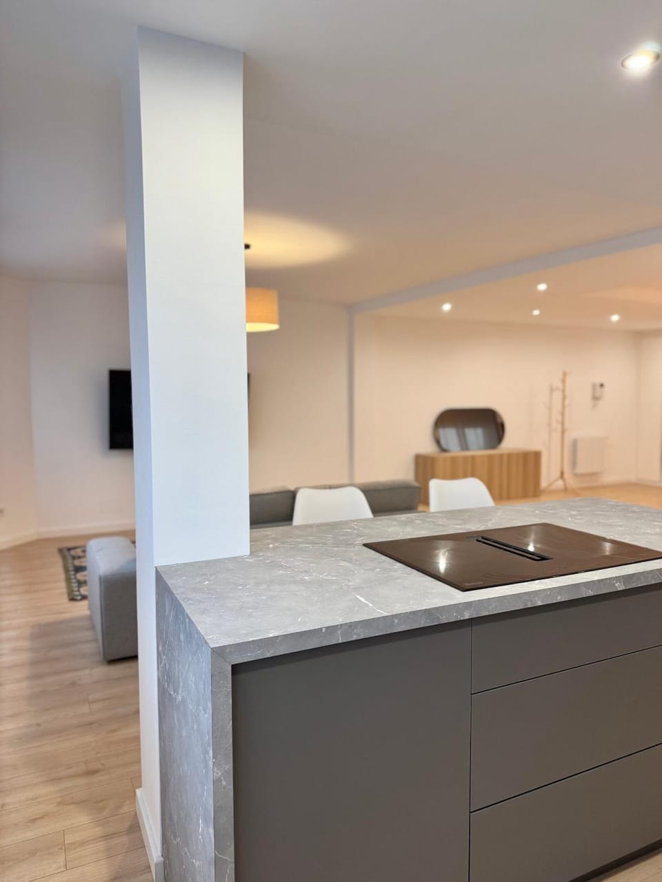 Kitchen or kitchenette, Living room