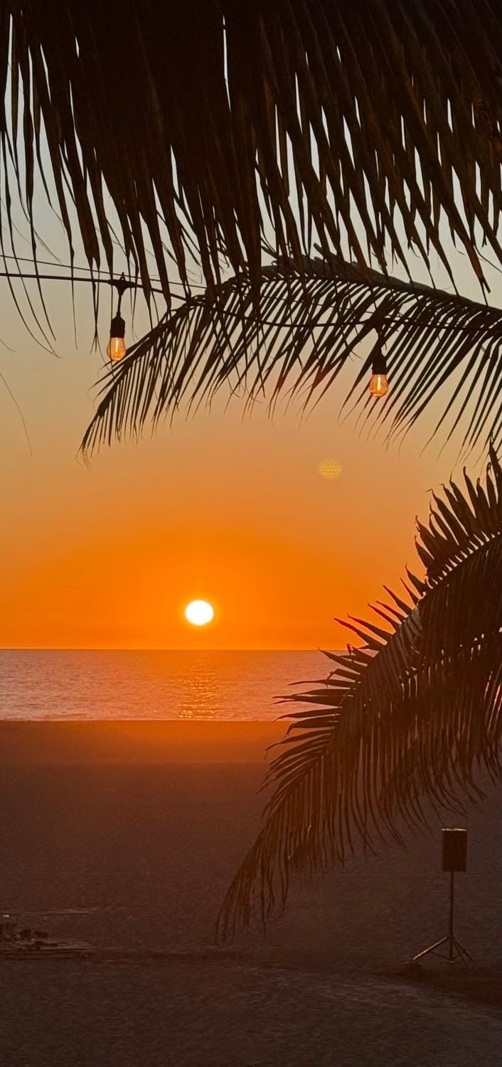 Natural landscape, Beach, Sea view, Sunset