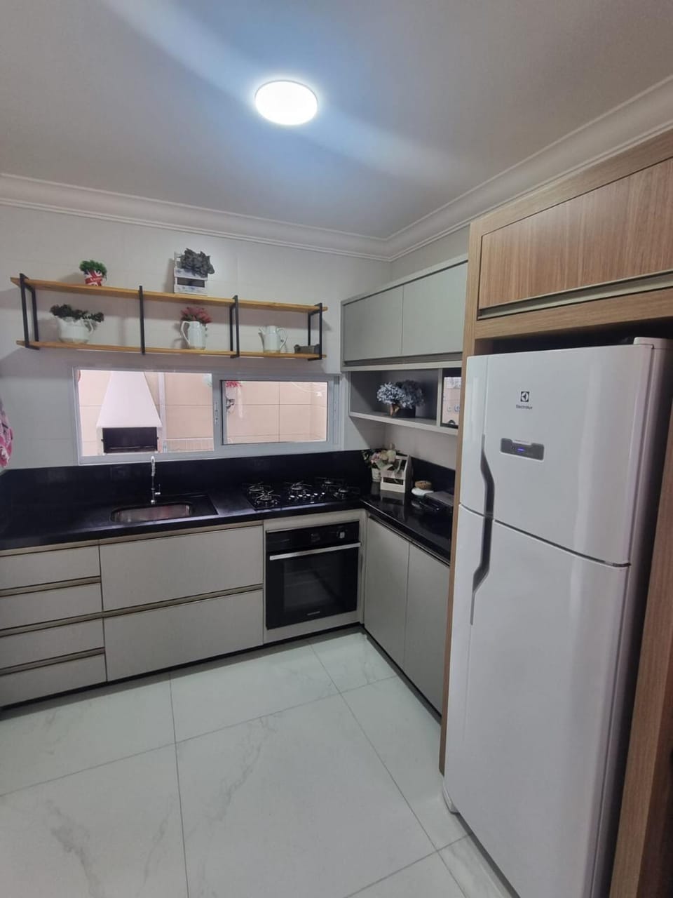 Kitchen or kitchenette, oven, stove, toaster