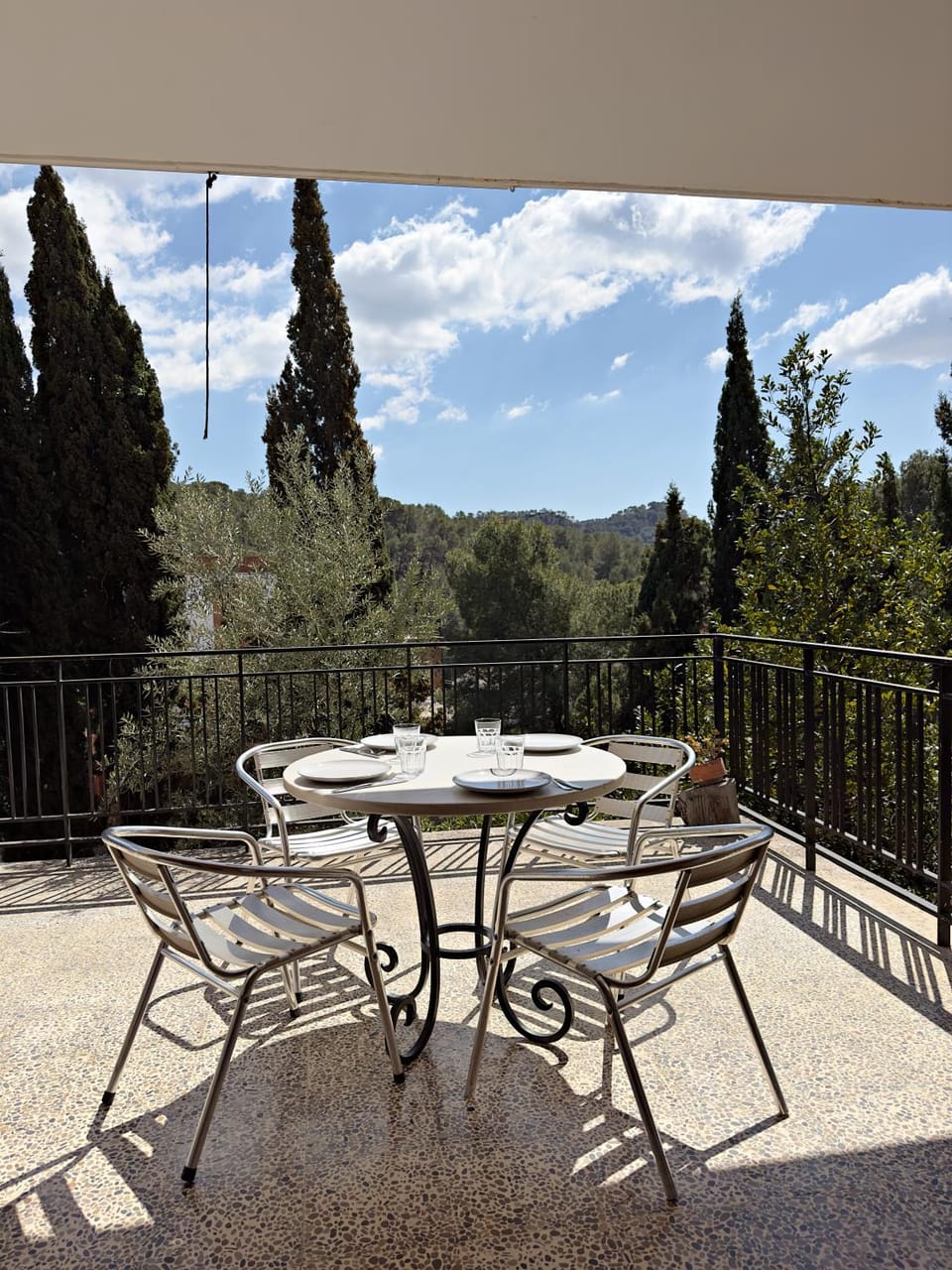 Patio, Spring, Day, Natural landscape, View (from property/room), Balcony/Terrace, Balcony/Terrace, Dining area, Mountain view