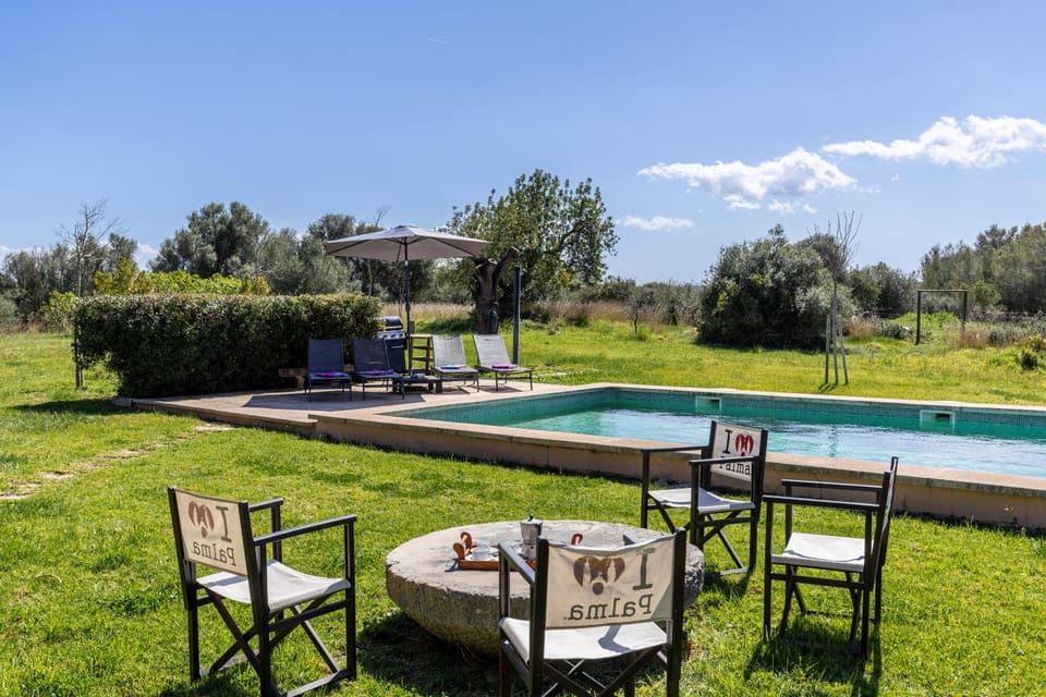 Patio, Natural landscape, Garden, Pool view, Swimming pool