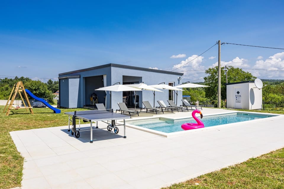 Patio, Day, Children play ground, Pool view, Swimming pool, sunbed