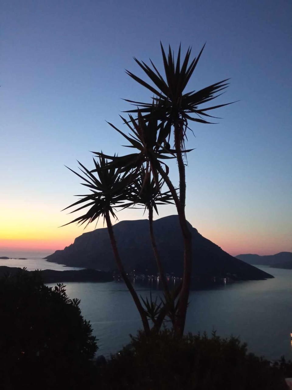 Natural landscape, Mountain view, Sea view, Sunset