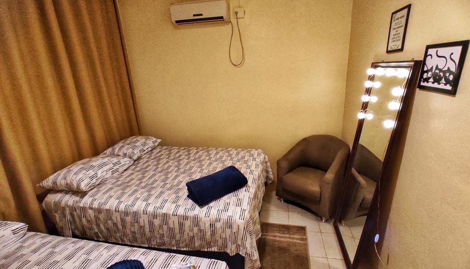 Photo of the whole room, Bedroom, air conditioner