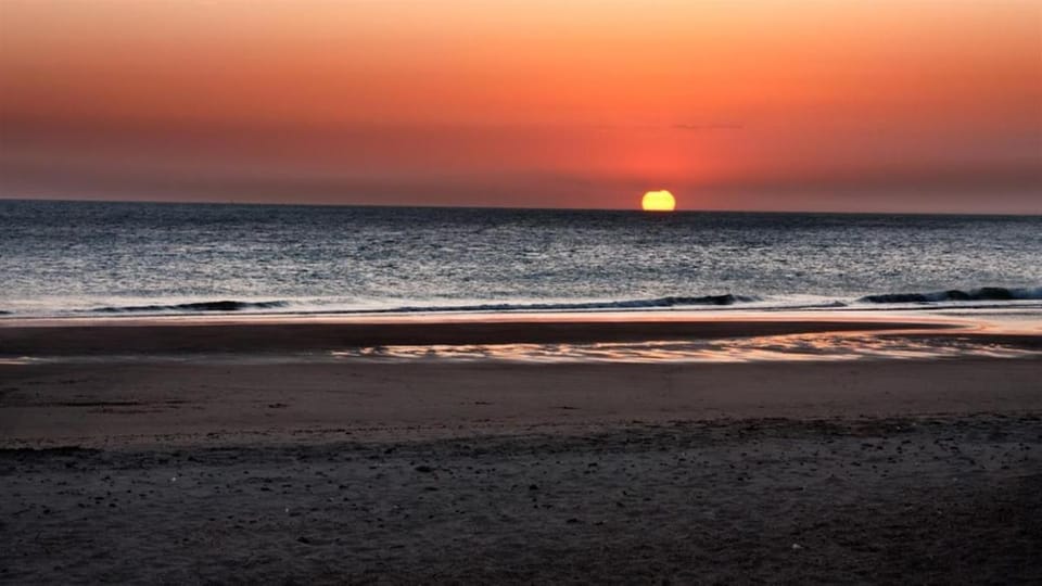 Day, Natural landscape, Beach, Sea view, Sunset