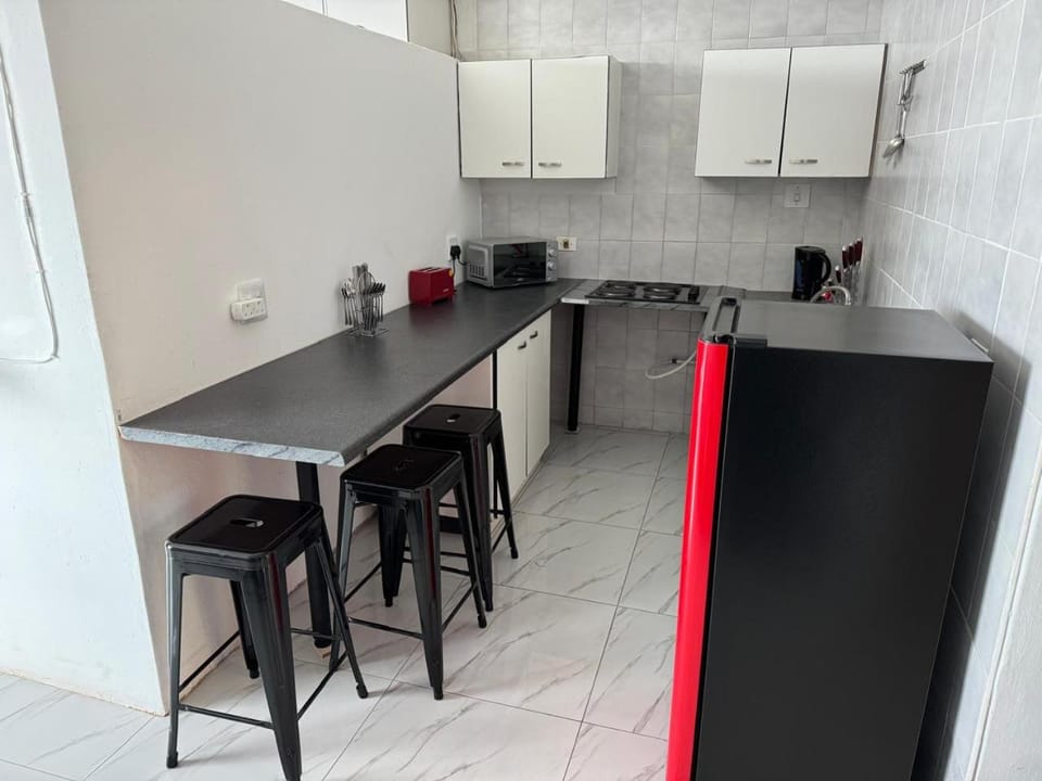 Kitchen or kitchenette, Dining area, stove