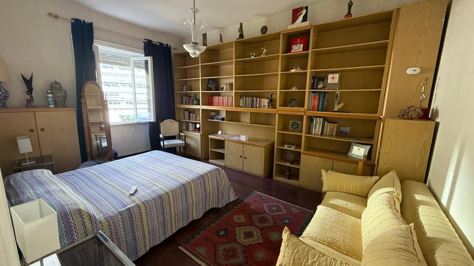 Bed, Library, Bedroom