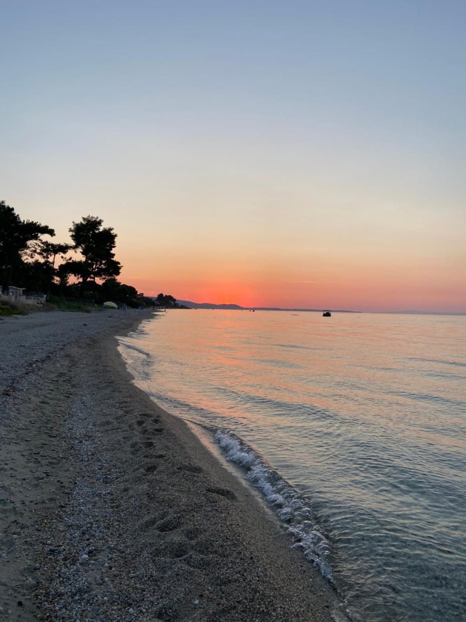 Natural landscape, Beach, Sunset