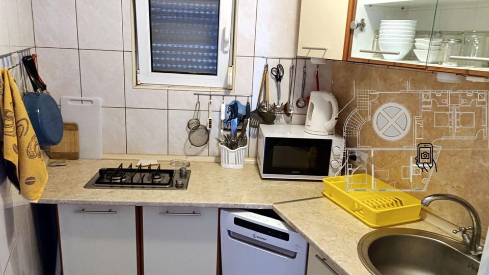 dishwasher, microwave, stove, kitchen