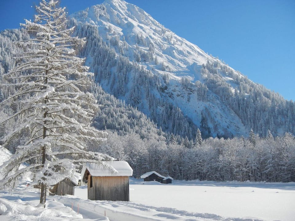 Day, Natural landscape, Winter, Mountain view