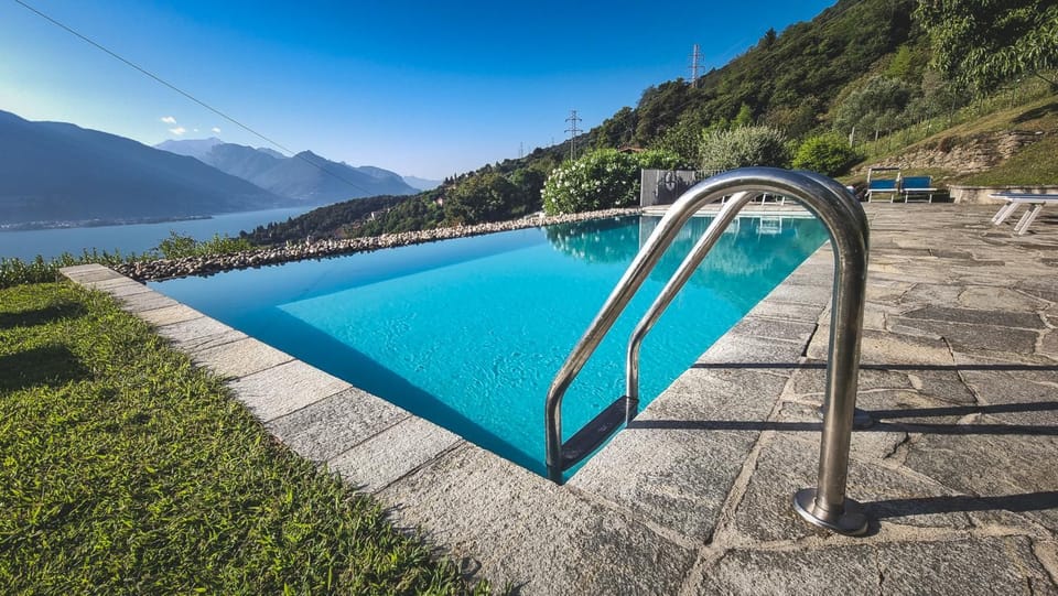 Natural landscape, Lake view, Mountain view, Pool view, Swimming pool
