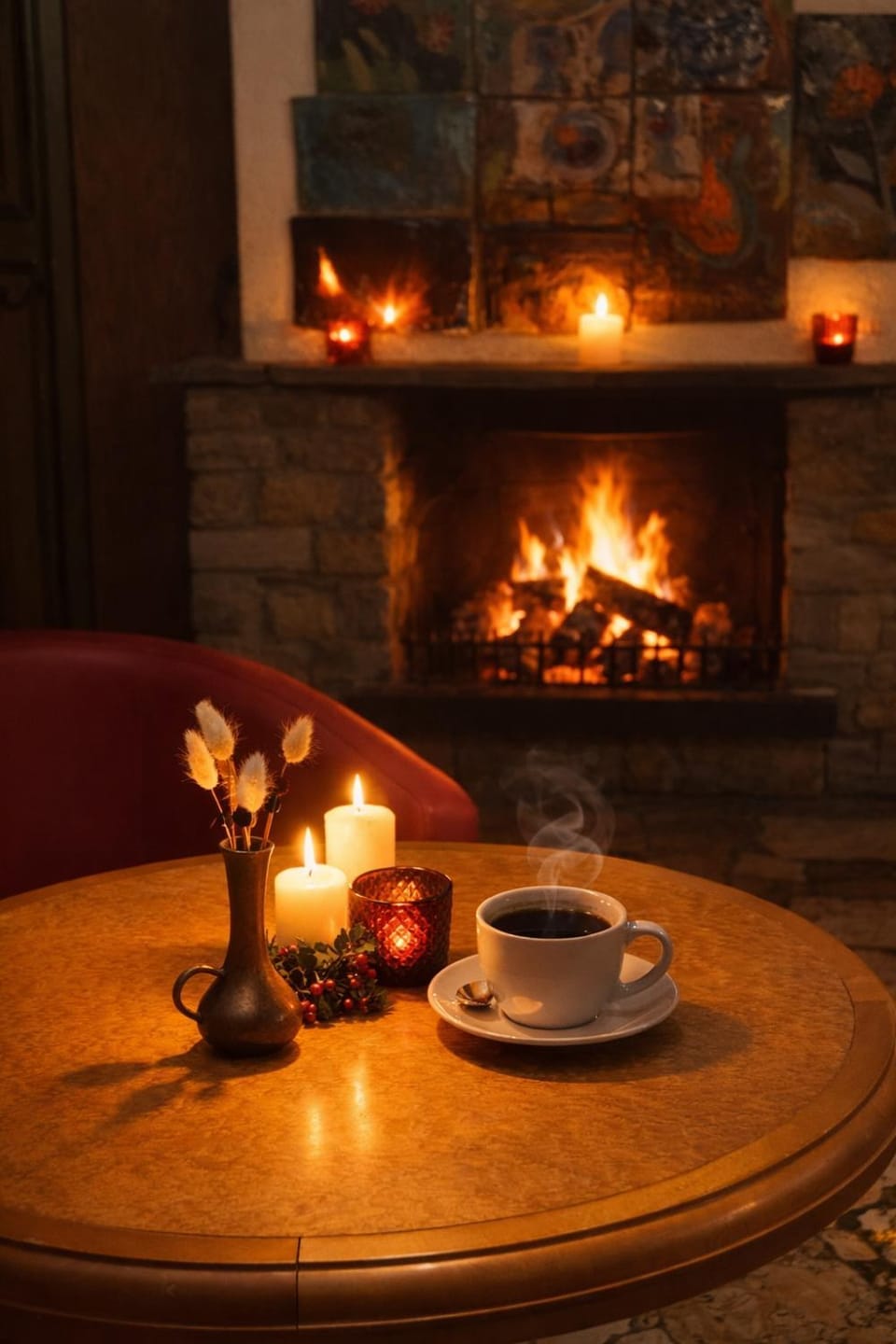 Lounge or bar, fireplace, minibar