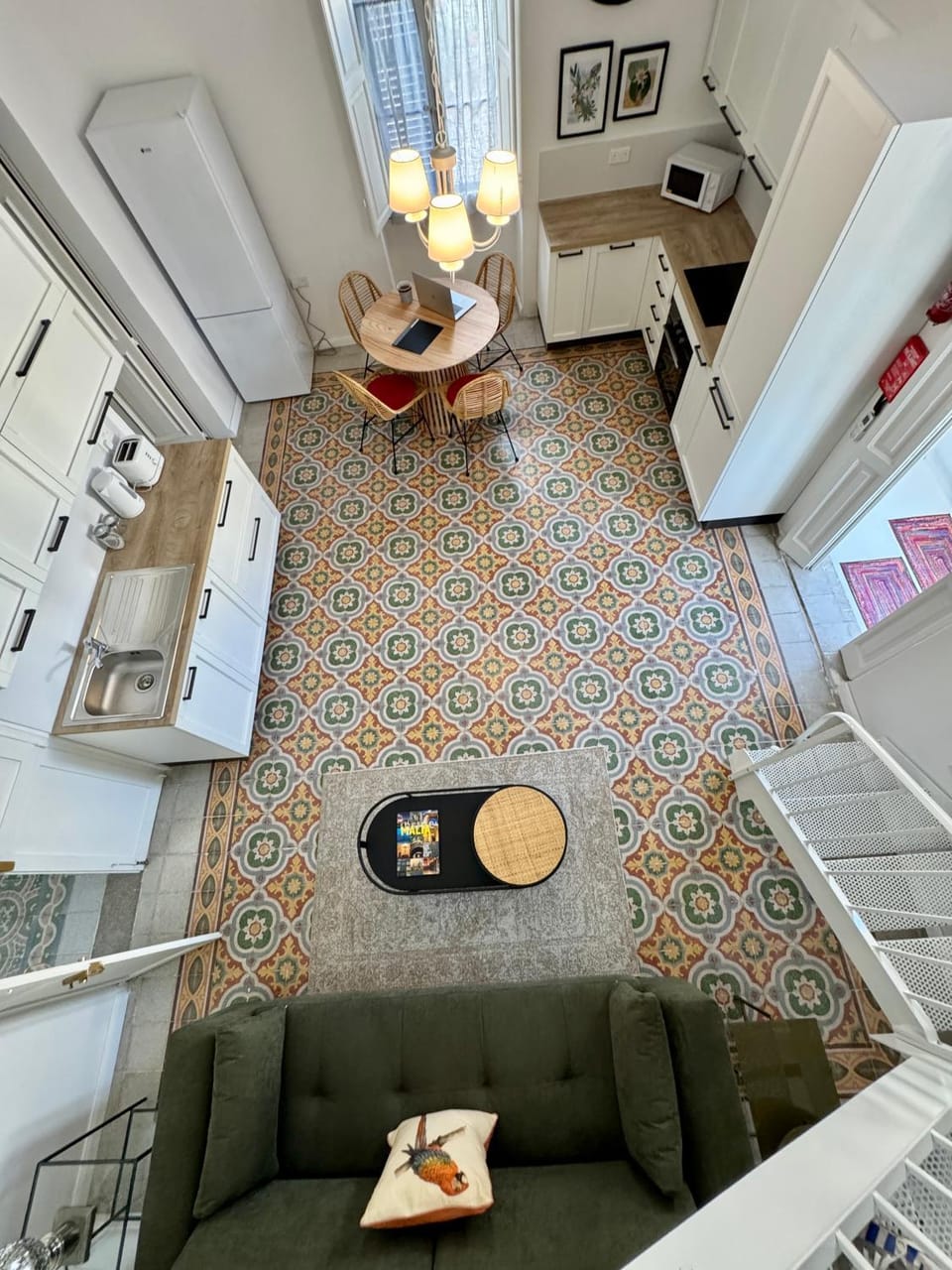 Kitchen or kitchenette, Living room, Seating area, Dining area, minibar, oven
