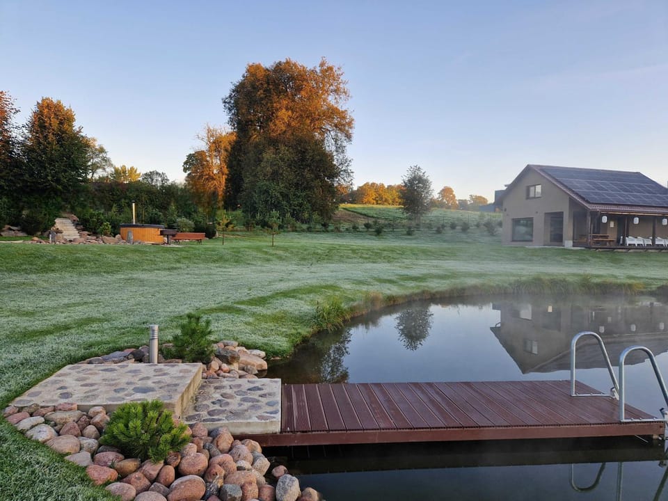 Property building, Day, Natural landscape, Lake view