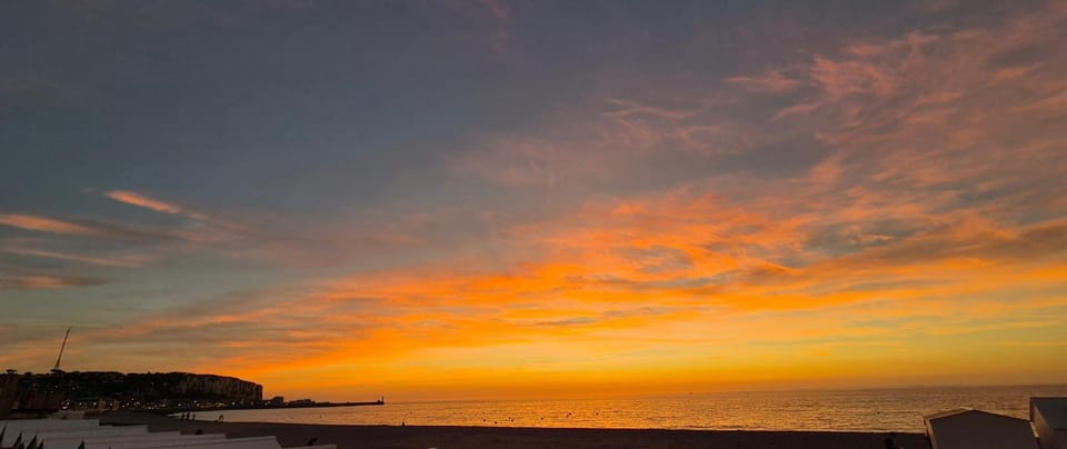 Natural landscape, Beach, Sea view, Sunset