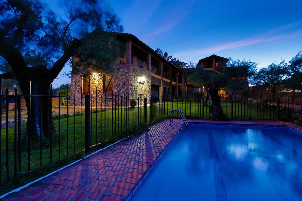Property building, Swimming pool, Swimming pool, Sunset