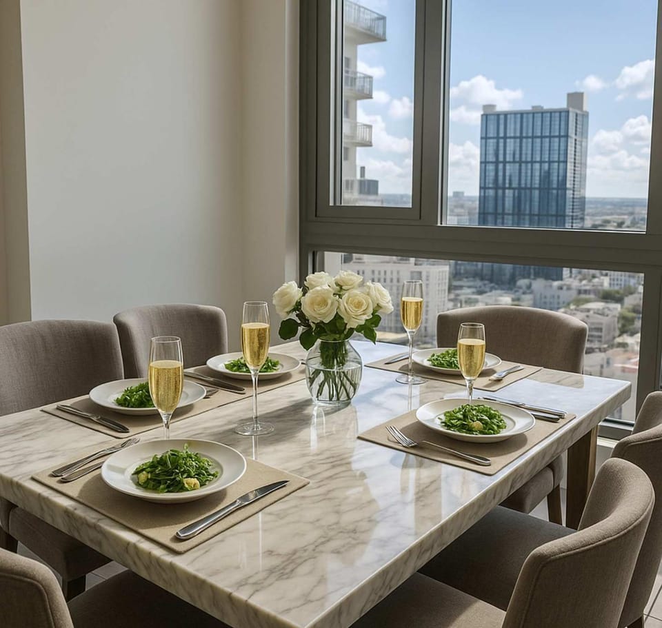 Rare Corner Unit Private Terrace & Sunset Views House in Miami