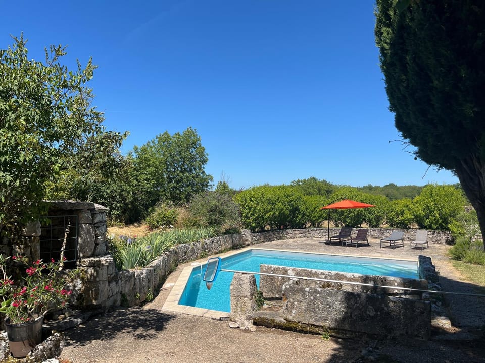 Natural landscape, Swimming pool, sunbed