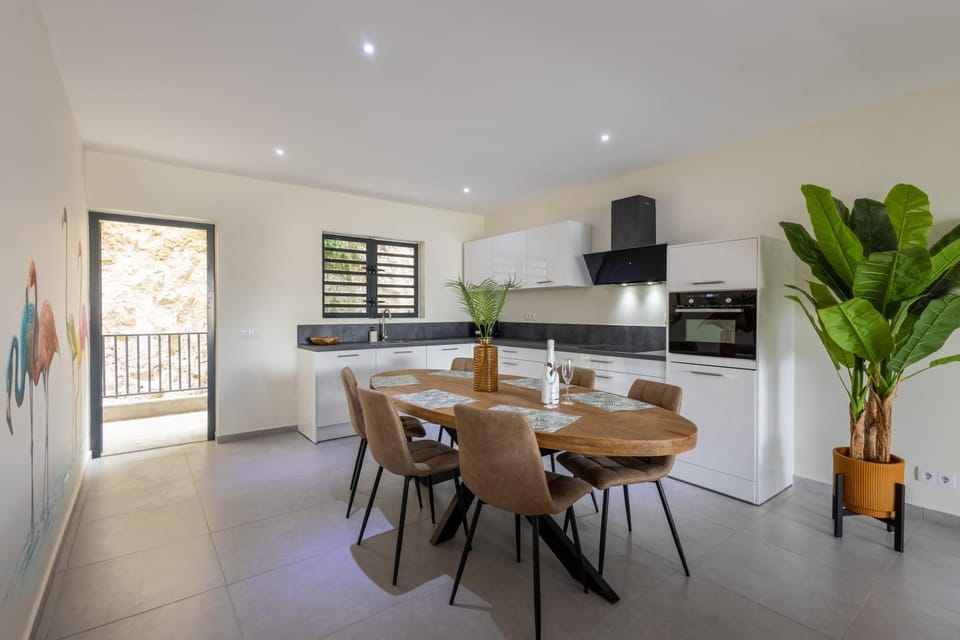 Kitchen or kitchenette, Dining area, oven, stove