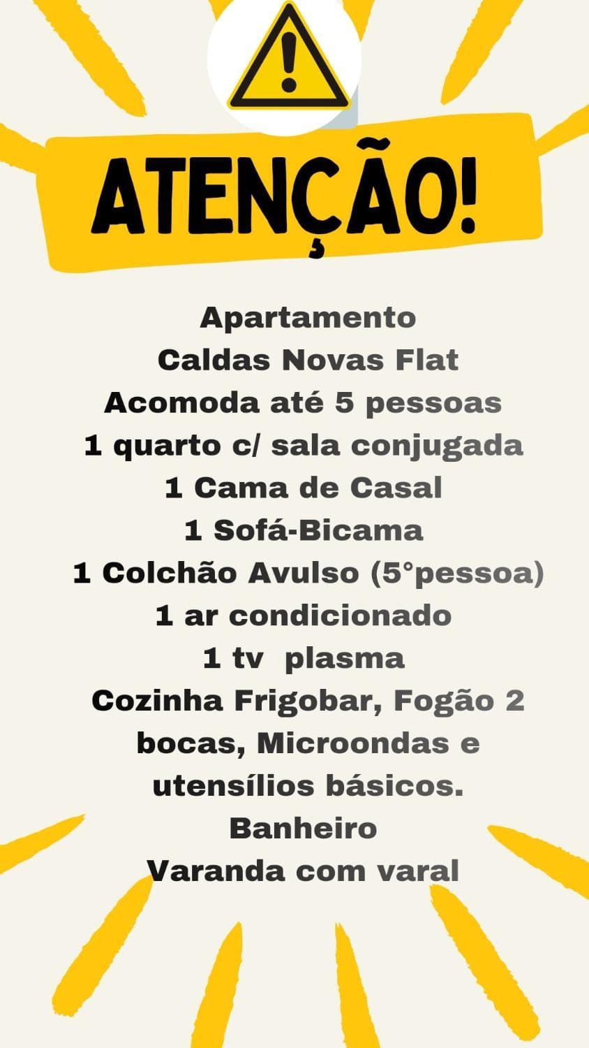 Caldas Novas Flat com cozinha e fogão ótimo lazer pra Todos Apartment hotel in State of Goiás