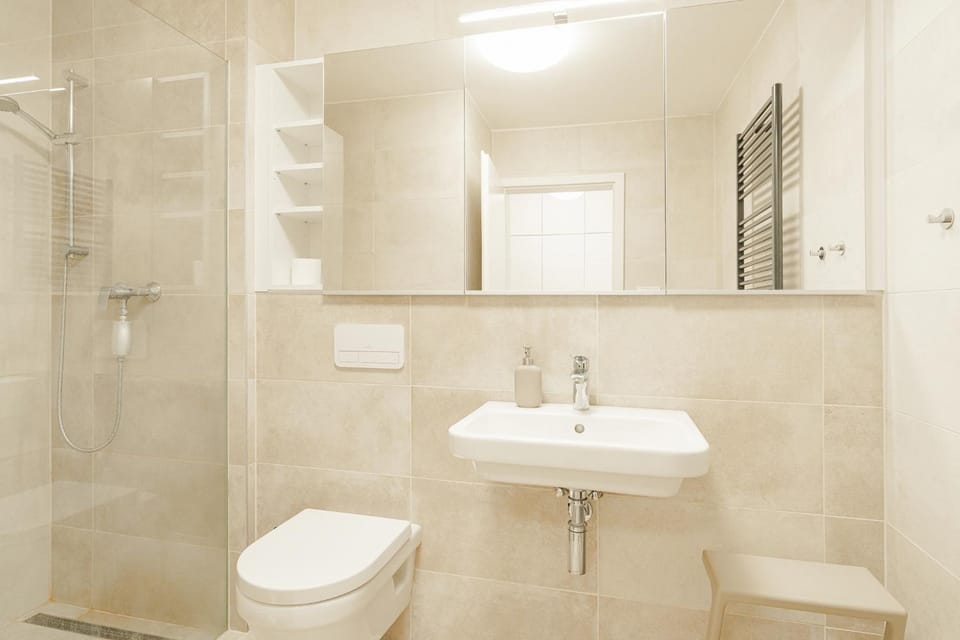 Shower, Toilet, Bathroom, towels
