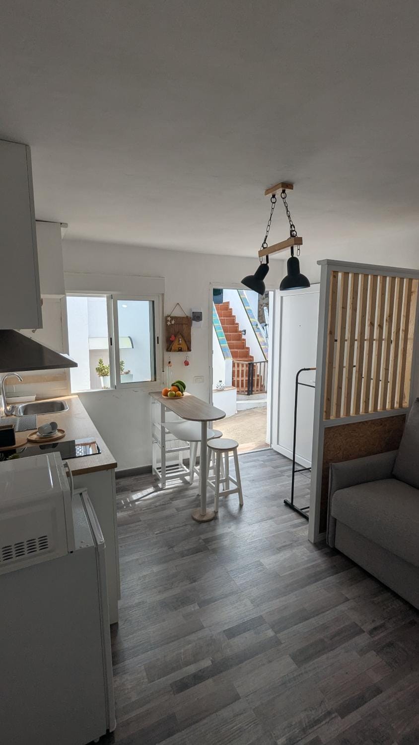 Kitchen or kitchenette, Living room, Dining area