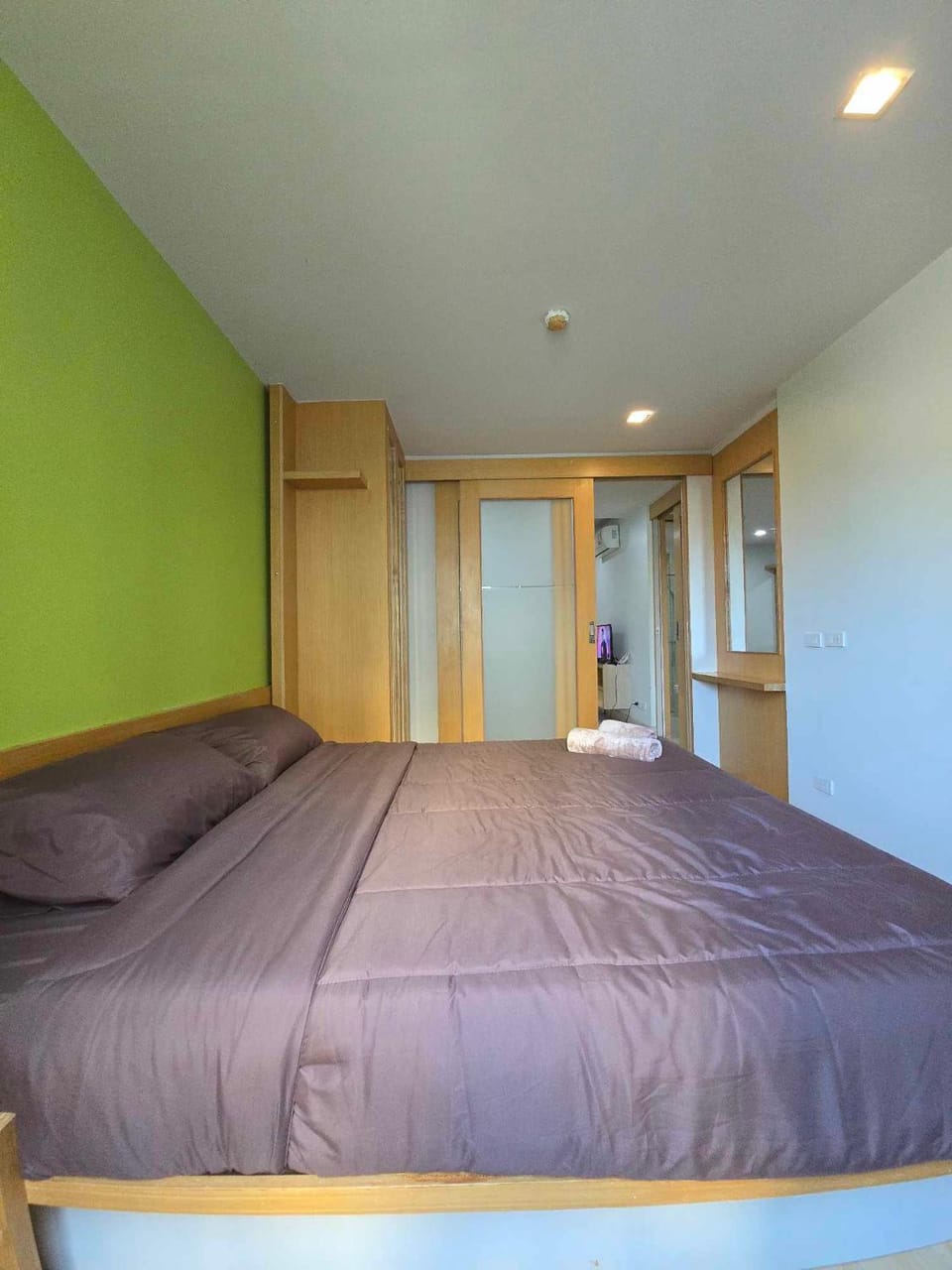 Bed, Photo of the whole room, Bedroom, wardrobe