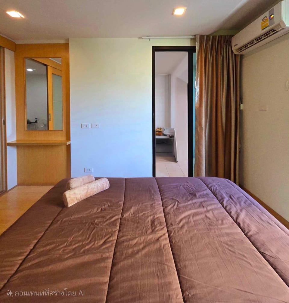 Bed, Photo of the whole room, Bedroom, towels, wardrobe
