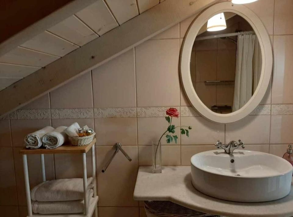 Bathroom, towels