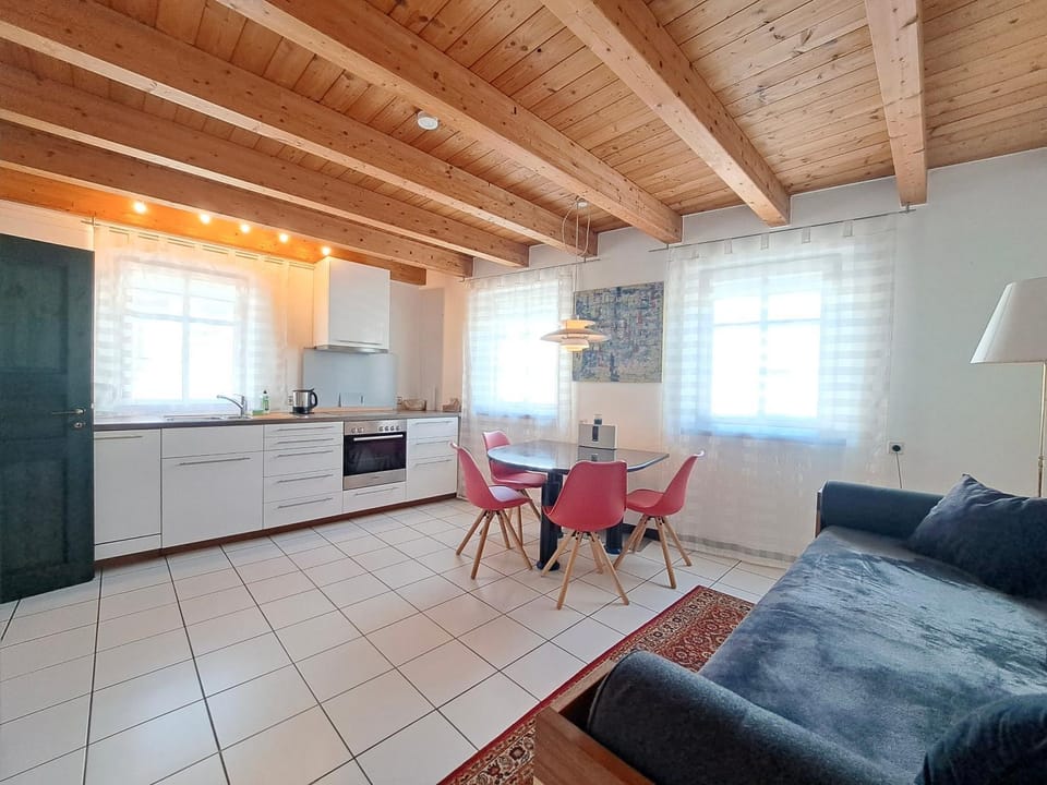 Kitchen or kitchenette, Seating area, Dining area, dishwasher, stove